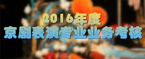 操b网在线观看国家京剧院2016年度京剧表演专业业务考...